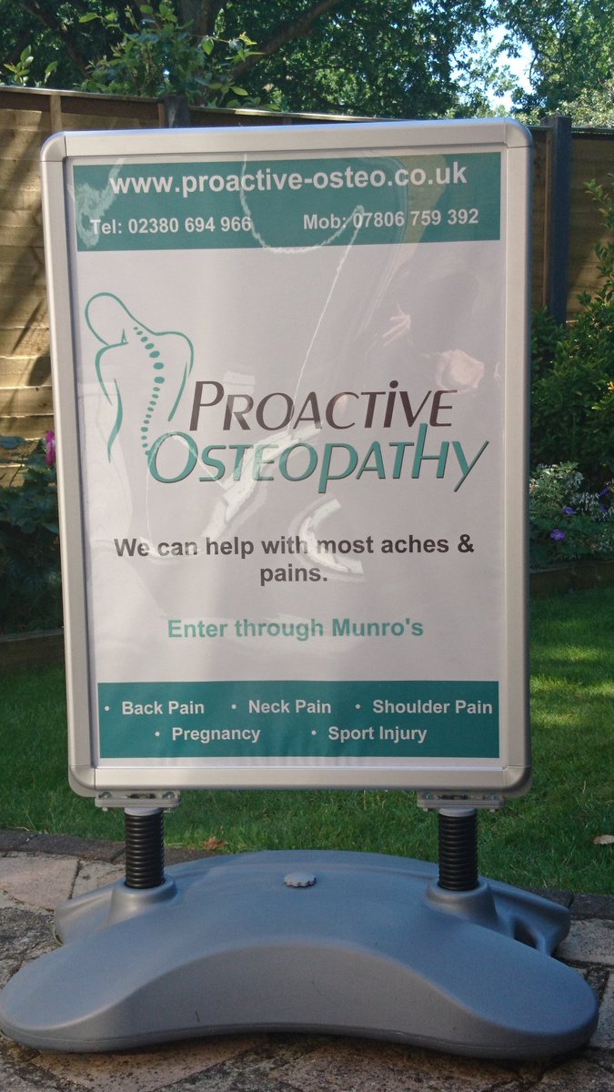 ProactiveOsteo's tweet image. Opening new Clinic premises in Fair Oak Hampshire on 6th July. We are open in Hedge End and have online bookings available.