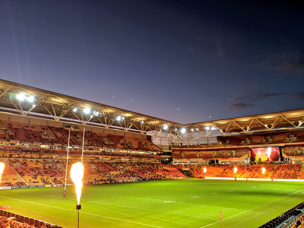 It's so good to be back  @brisbanebroncos  @NRL  #NRL    #NRLBroncosTitans &ndash; bei  Suncorp Stadium
