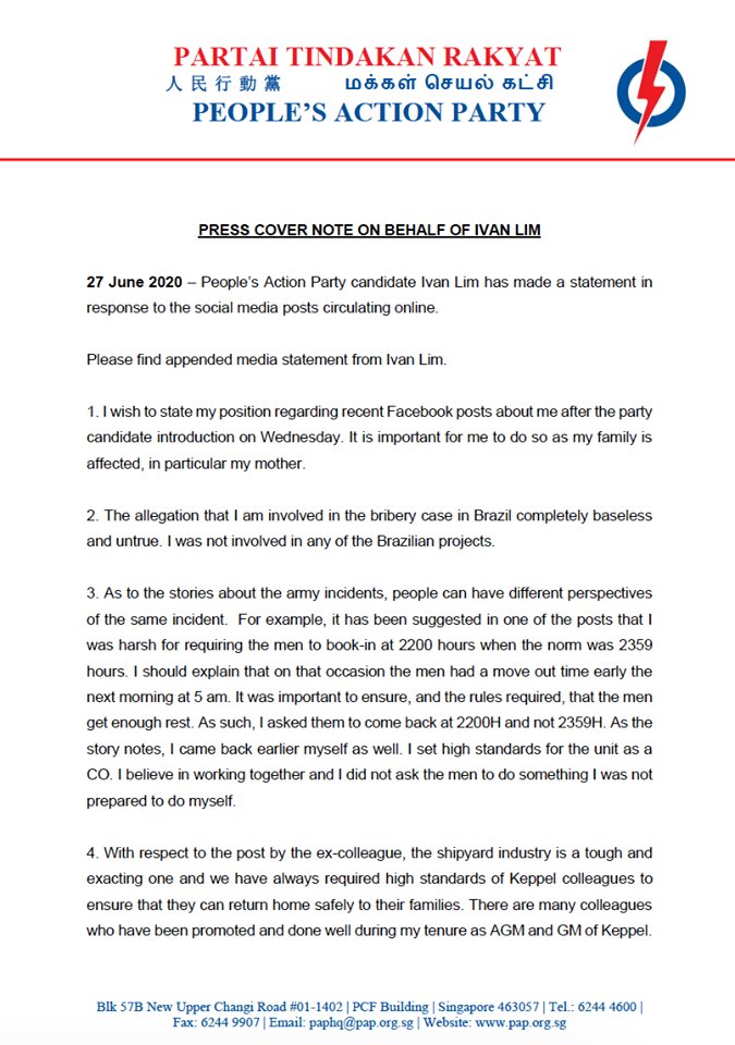 In a mis-dated press release, sent with the PAP letterhead, addressing some of the more relevant points.