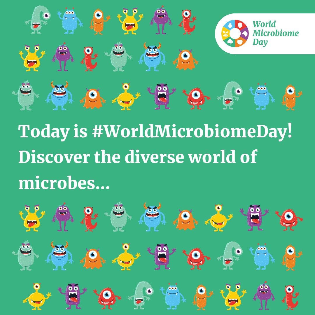 EUFIC's tweet image. Happy #WorldMicrobiomeDay 2020! 🦠🎉 

Let’s celebrate all the ways #microbes help us in our daily lives, their diversity &amp;amp; raise awareness about the staggering potential of these invisible #microorganisms thriving all around us.

Find out more at worldmicrobiomeday.com