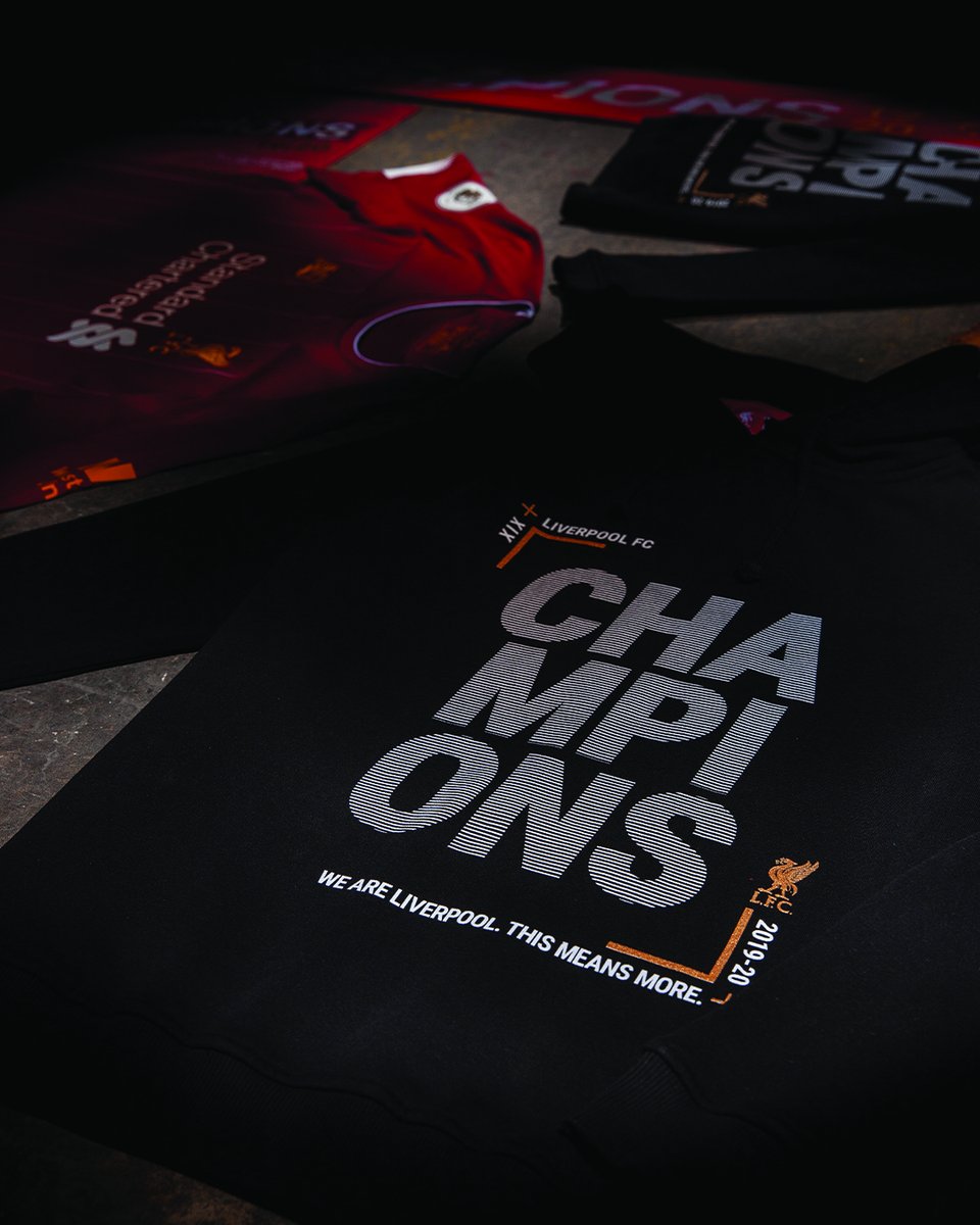 LFCRetail's tweet photo. "He's a leader, and a great human being. The biggest thing he's got is that, no matter what, we all follow him and believe in him." - Our Captain on the Boss ❤��� 

Shop the Premier League Winners Range in #LFC stores &amp; online now. #Champions

https://t.co/CgjqdlF2Qg https://t.co/rjtohaRgWM