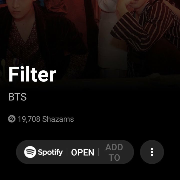 Filter: in the beginning of the comeback when filter did well WW and even topped ON in few countries, suddenly it was removed from Apple music and has no play in shazam and the wrong youtube video was linked.