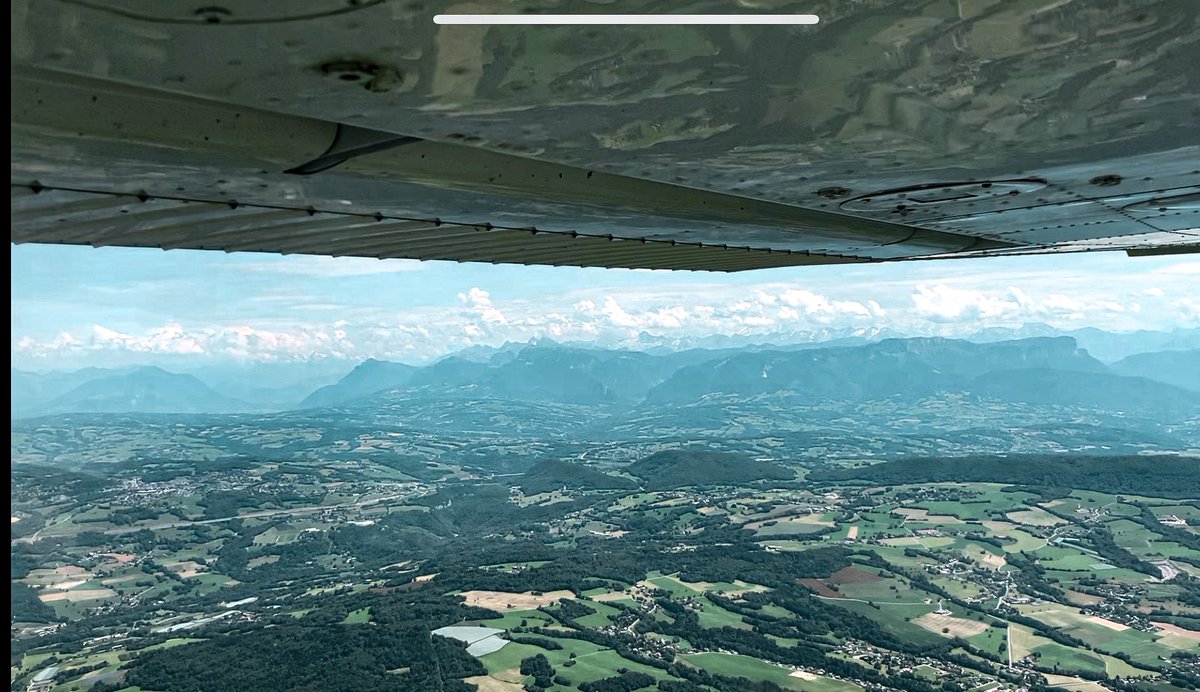 mont blanc is somewhere abeam