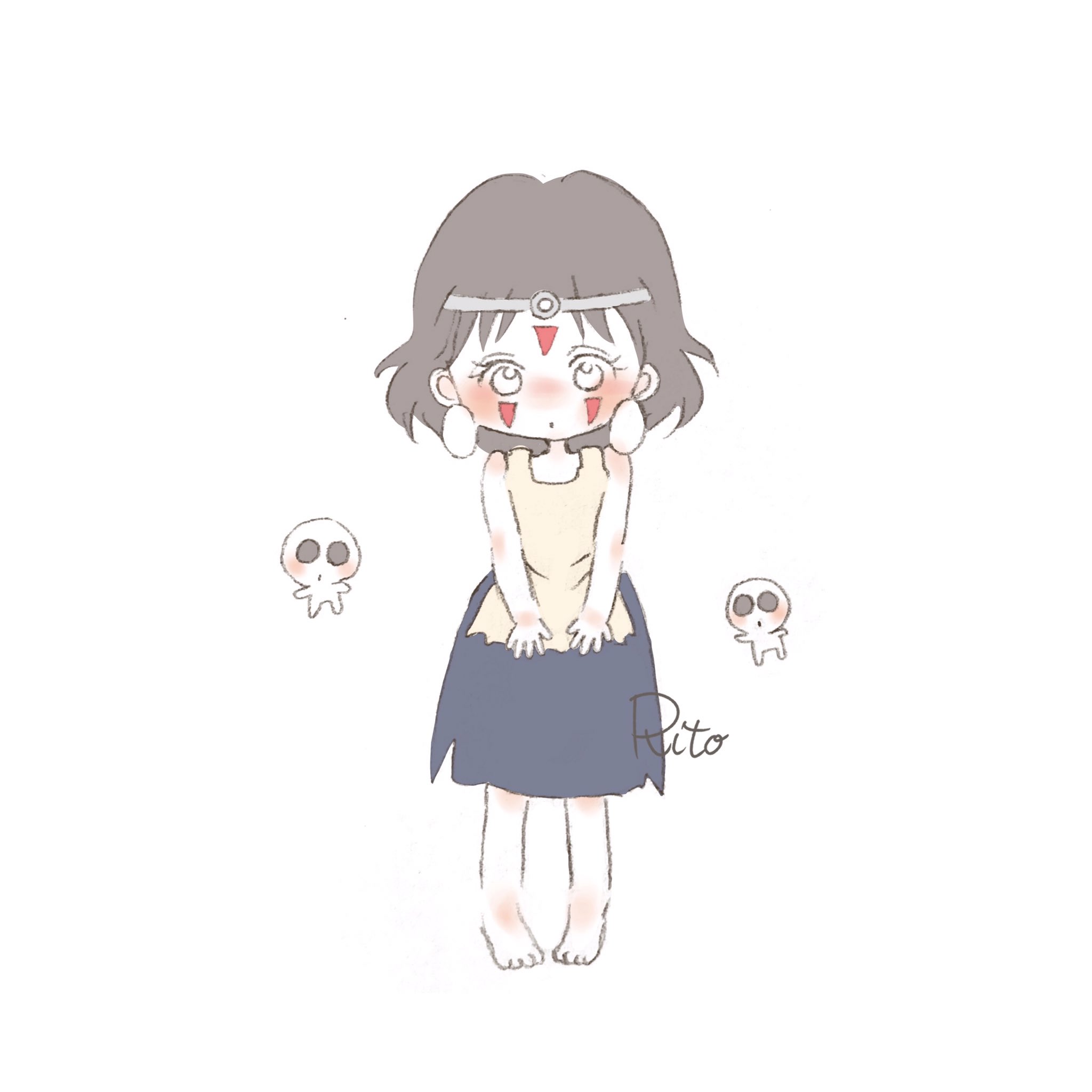 Twitter 上的 りと Literone2222 もののけ姫 もののけ姫 サン Princessmononoke こだま ジブリ ジブリイラスト 宮崎駿 女の子イラスト カップルイラスト 夫婦イラスト ゆるイラスト ゆるいイラスト カップル コーデ イラスト イラスト好きな人と