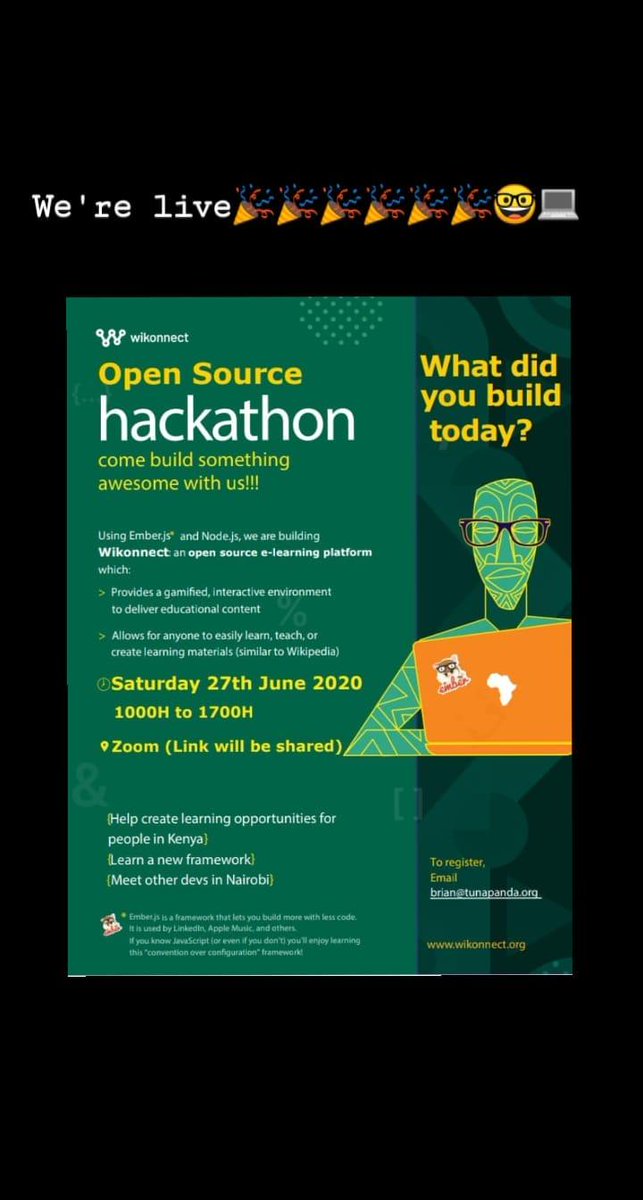 TunapandaOrg's tweet image. How did you start your day 😃@TunapandaOrg we kicked off our session with learning and engaging with devs. This is the third Wiikonnect major Hackathon(this year)
#sofwaredevelopment
#wikonnect
#FOSS