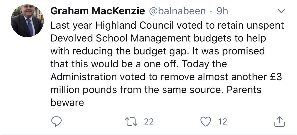 #Disgraceful #Disgusting #Shameful absolutely NO conscience at all. Total slap in the face to HT/staff. 9 Cllrs who voted for this SIT on the Educ Comm <a href="/HighlandCouncil/">The Highland Council</a> <a href="/cllrjfinlayson/">John Finlayson</a> <a href="/CllrDavidson/">Margaret Davidson</a> <a href="/CllrCarmichael/">Helen Carmichael</a> <a href="/NickyGrant10/">Nicky Grant</a> <a href="/RhodaGrant/">Rhoda Grant</a> <a href="/jhalcrojohnston/">Jamie Halcro Johnston MSP</a>