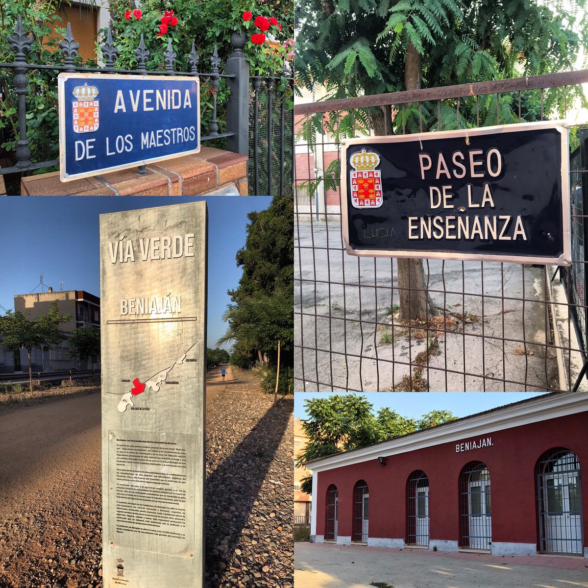 FRANNORTES's tweet photo. Levantarse temprano para salir a correr y hacerlo por sitios como estos, da muy buen rollo para empezar el sábado. Por cierto, me parece una buena iniciativa poner nombres a las calles que reconozca la importancia de la Educación y de quienes la hacen posible #callesquemolan https://t.co/ba2bi5Ey2S