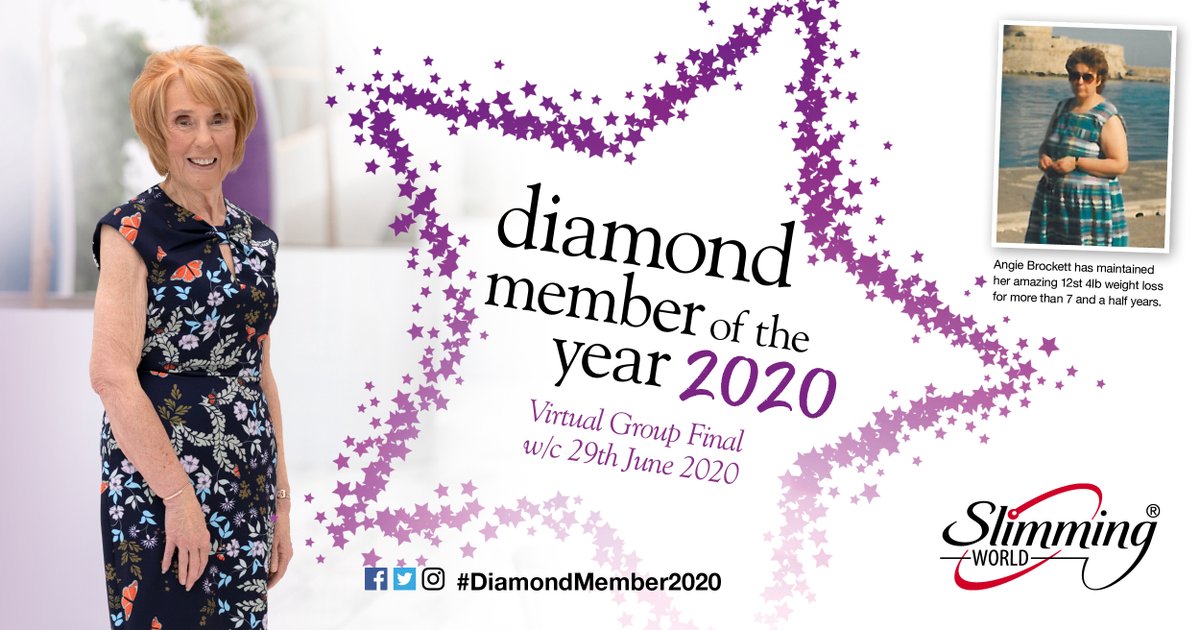 SlimmingWorld's tweet image. Who’s excited to be inspired by their #DiamondMember2020 nominees in #MySWVirtualGroup next week ✋! Get ready for an extra-special session listening to the motivational #WeightLoss stories from your target superstars, celebrating their success and crowning your winner 🏆.