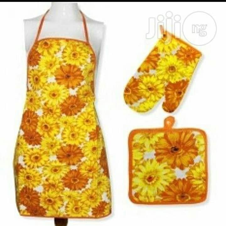 Kitchen apron with cap - N3500 (No color white)Kitchen Apron 3pcs set - N2300Unisex kitchen apron - N2500Kenwood sandwich maker - N5700Please help me RT & tag my cystomersWe deliver every where in the country & Wholesales is available for people that wants to re sell.