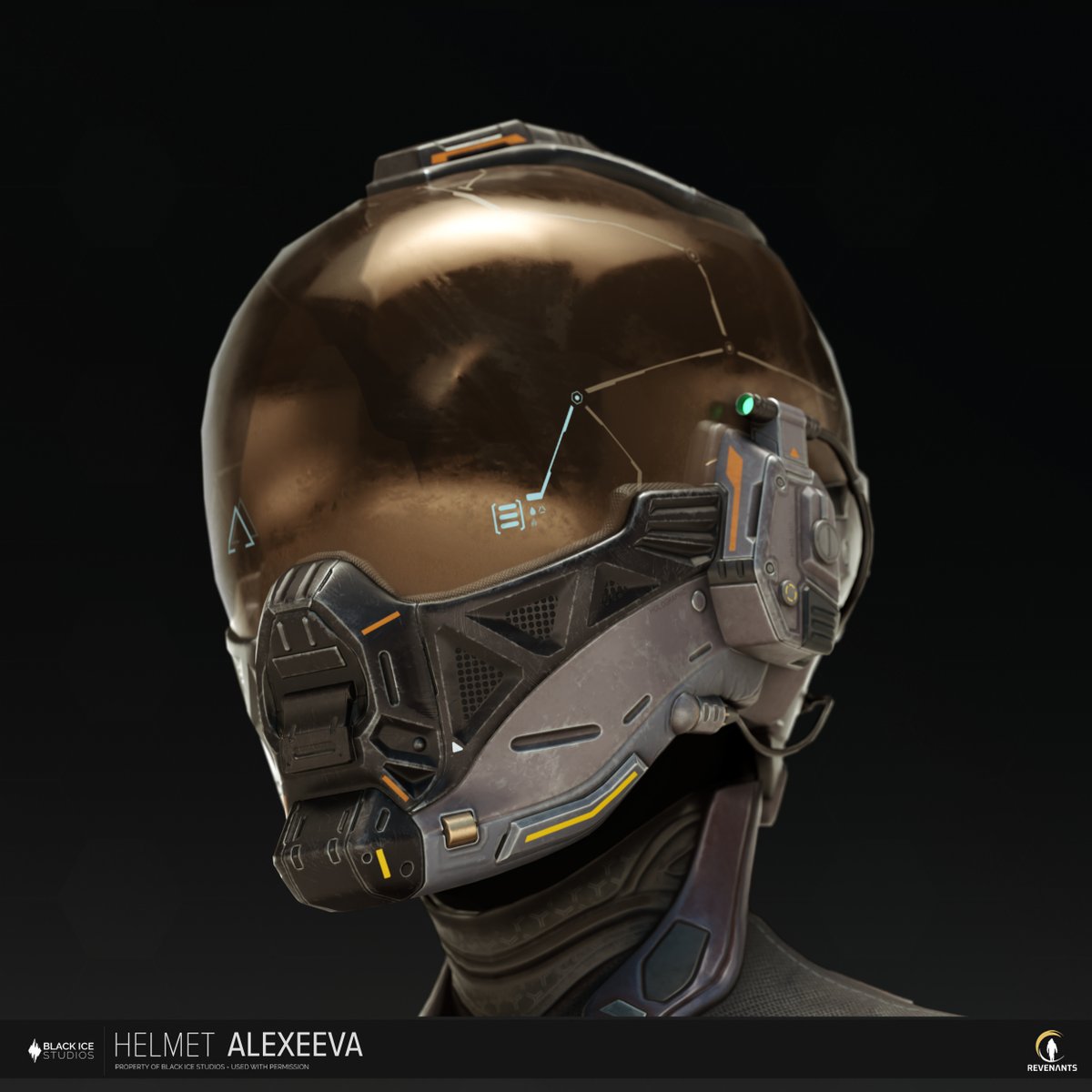 SFrigas's tweet image. This is the fully textured Alexeeva's helmet, made for Black Ice Studio's game "Revenants". The asset is made with 8K triangles. Base mesh was modeled in Maya and high-res sculpt was done in 3DCoat. More images on my Artstation: artstation.com/artwork/xJzEq2 #3DCoat #Maya