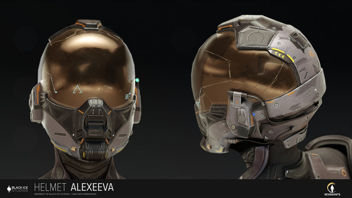 SFrigas's tweet image. This is the fully textured Alexeeva's helmet, made for Black Ice Studio's game "Revenants". The asset is made with 8K triangles. Base mesh was modeled in Maya and high-res sculpt was done in 3DCoat. More images on my Artstation: artstation.com/artwork/xJzEq2 #3DCoat #Maya