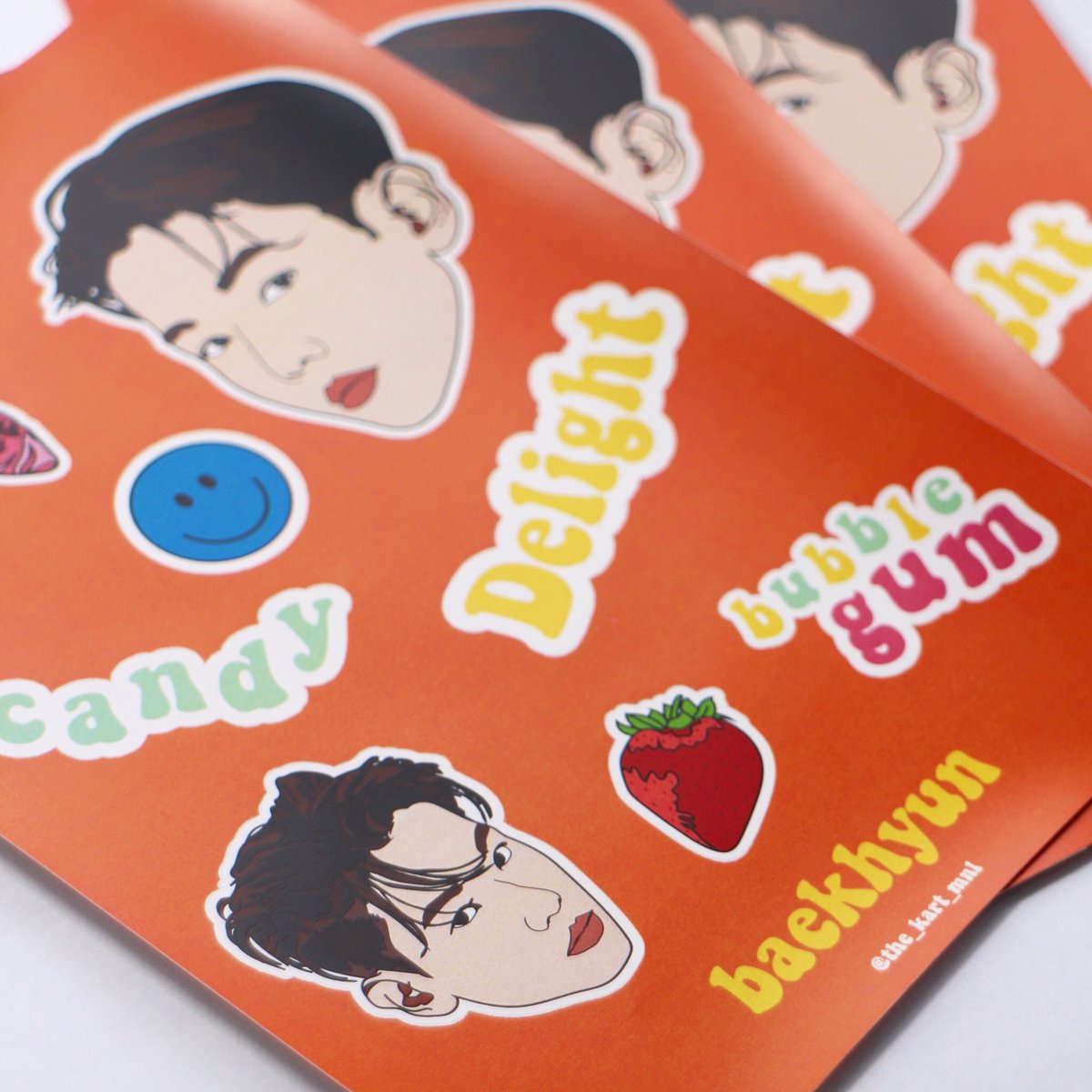 the_kart_mnl's tweet photo. ACTUAL PRODUCT ✨

High quality waterproof stickers, a must have for KPOP fanbundeuls! 🤍

Sticker Sheet - BAEKHYUN DELIGHT Ver. 🧡

available at our website — https://t.co/OcFyy3DCmr

#TheKartMNL #KPOP #Fanmade #FanArt #Fan #Art #Manila #PH #BAEKHYUN #EXO #EXOL https://t.co/1zh2b1tjNz