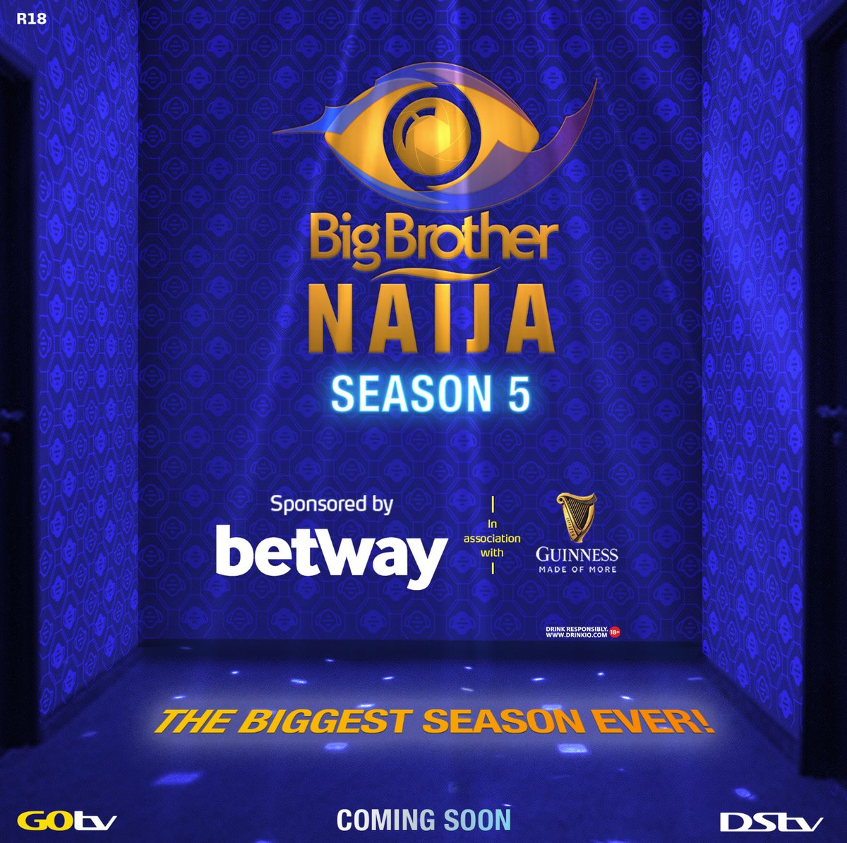 BBNaija's tweet photo. The new season of #BBNaija is loading...

It's going to be madoo 🔥

Sponsored by @BetwayNigeria in association with @GuinnessNGR 🙌🏿 https://t.co/XuitvAYIdT