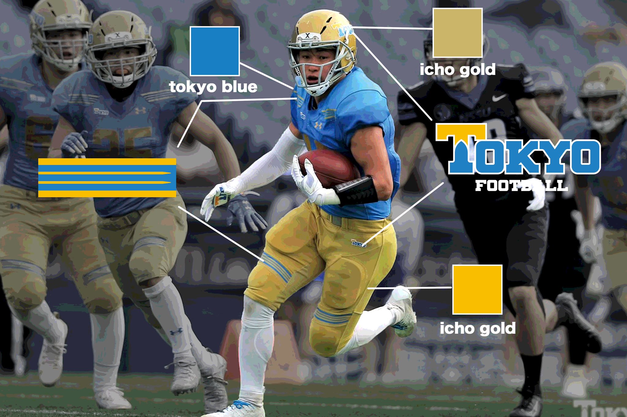 東京大学アメリカンフットボール部試合用ユニフォーム