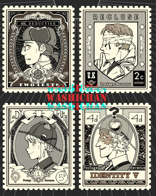 [D E T E C T I V E S] 
#IdentityV    #第五人格イラスト
#identityVイラスト 