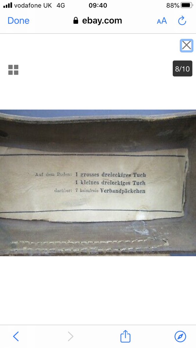 Compare the eBay pouch label to a correctly described WW1 pouch in pic 2. 7)