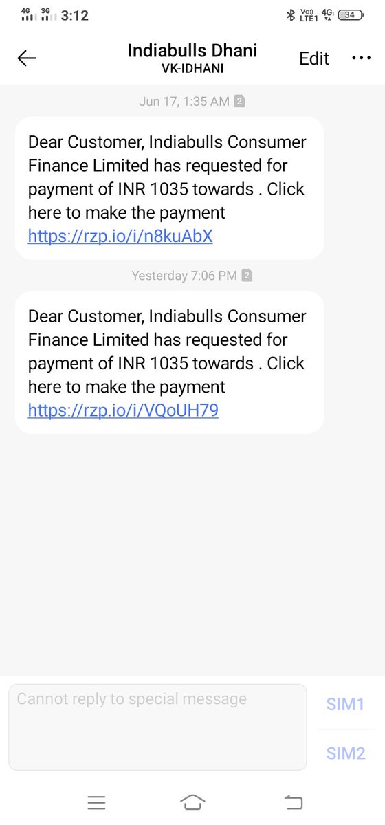 ramsaga69204444's tweet photo. #indiabullsdhani
Dhani aapaka morotorium to pata nhi but aapaka jo ecs bounce Kara rahe h bahut galat h @rbi inka jitana loan nhi h utana ye nukasan kar diye h after 3 month inka msg aata rahata h 
#OperationHaftaVasooli
@DasShaktikanta @Shivans44729084 @TwitterSupport https://t.co/z9B4zU37JC