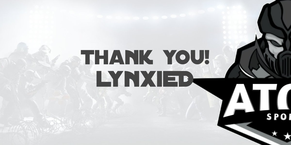 AtoMSportsGG's tweet photo. [#R6roster]

Today we announce the retirement of @DLynxieee from the r6 and siege. He will be playing the matches till we get replacement. After he will part away. 

#GoAtoM https://t.co/lSdEeeJTpx