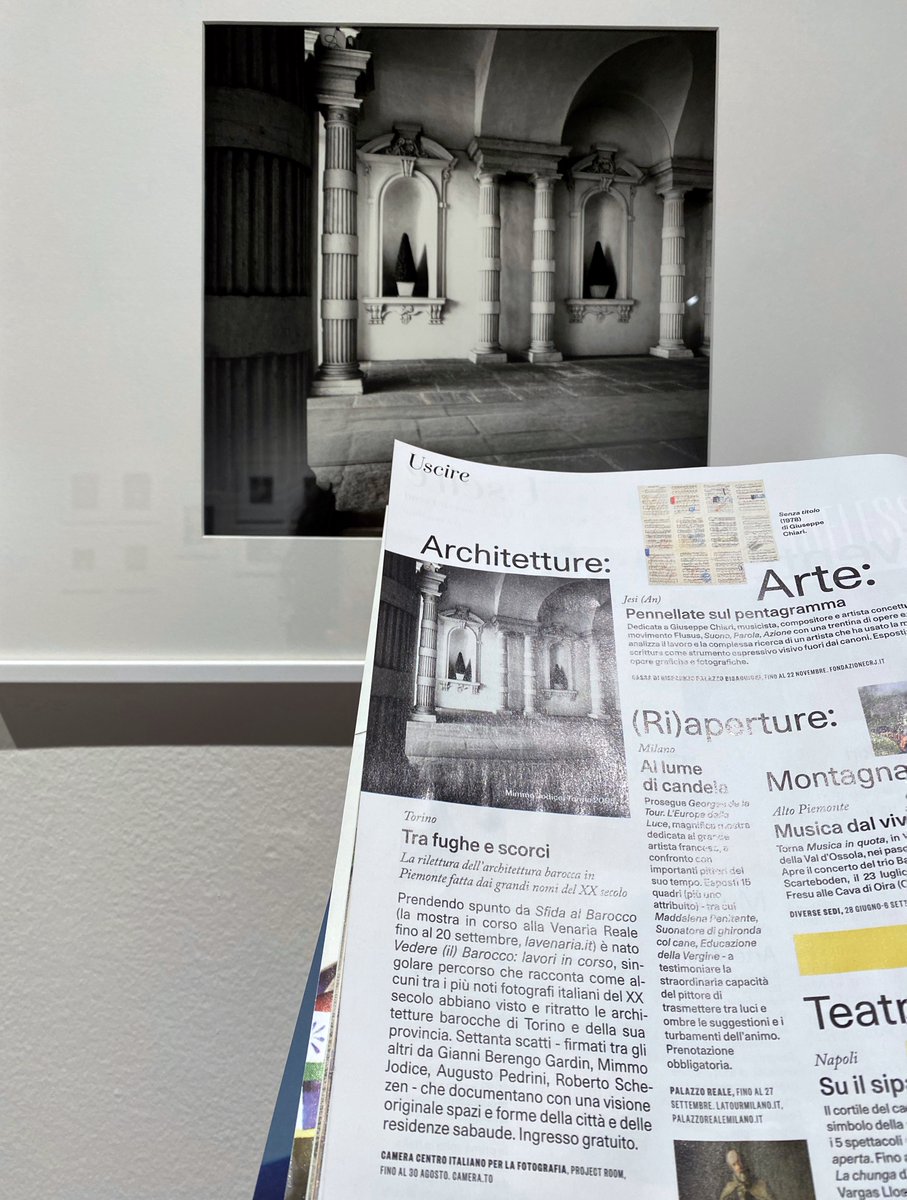 Tra fughe e scorci in #ProjectRoom un «singolare percorso che racconta come alcuni tra i più noti fotografi italiani del XX secolo abbiano visto e ritratto le architetture barocche di Torino e della sua provincia»
#VedereBarocco oggi su <a href="/IOdonna/">iodonna</a> <a href="/Corriere/">Corriere della Sera</a> <a href="/fondazione1563/">Fondazione1563</a>