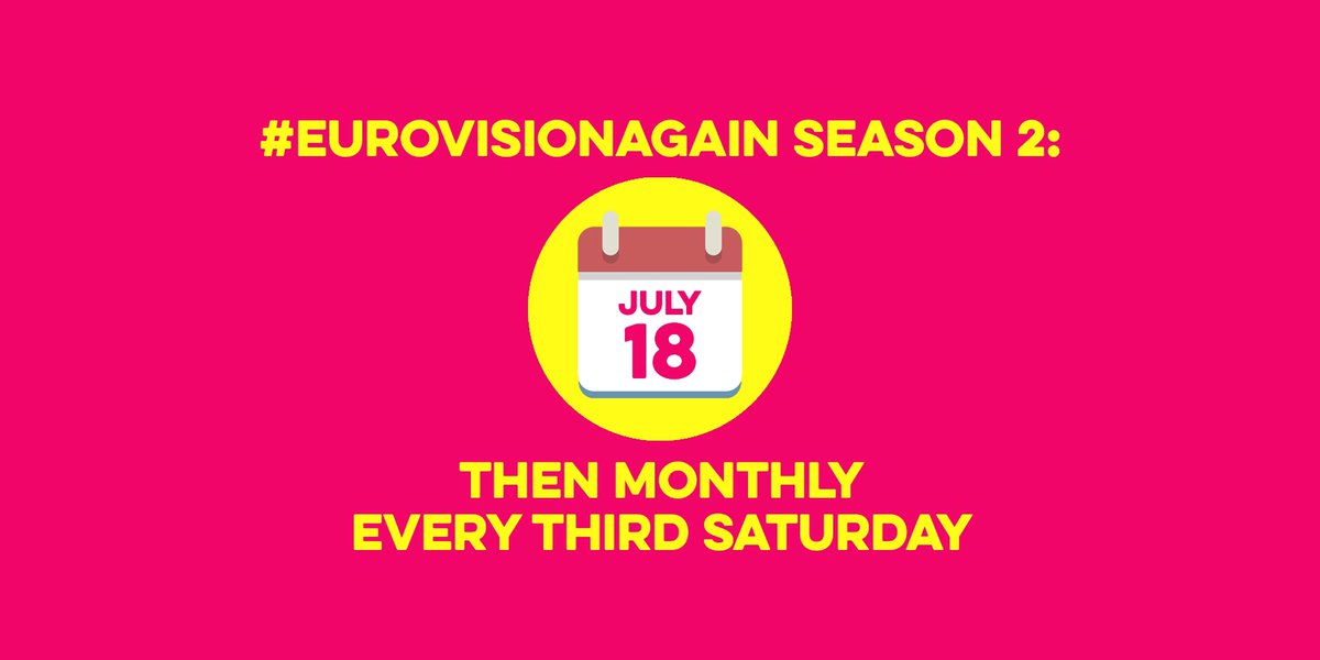 ✨ ⚠️ ANNOUCEMENT ⚠️ ✨ 

We’ve found a way to continue #EurovisionAgain through to 2021 national final season.

This gives us time to breath, make the extras better, work with broadcasters to secure contests, fluff the footage, and play with the format.

We want to give you MORE