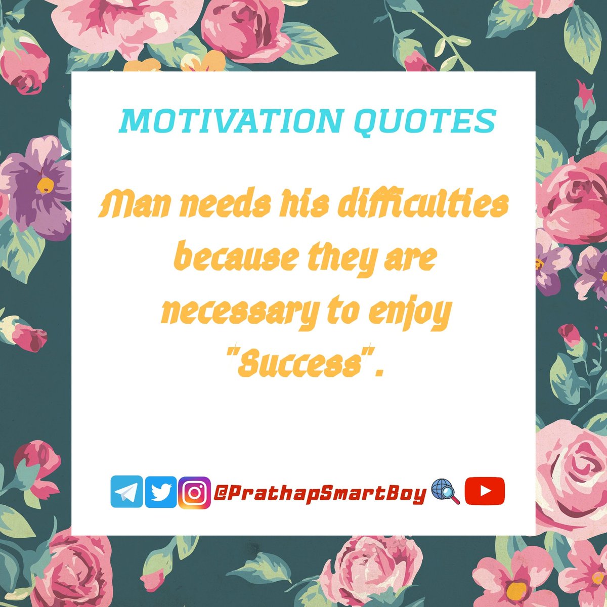 PrathapSmartBoy's tweet photo. #ThoughtOfTheDay 
#SaturdayThoughts #SaturdayMorning #SaturdayMotivation #motivation #MotivationalQuotes #success #JusticeForJayarajandBennicks #JeyarajandFenix #COVID19Pandemic https://t.co/crUt8i3bhh
