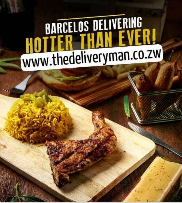 BarcelosZim's tweet photo. If you are busy and can't get into town order your favorite #BarcelosZim through #thedeliveryman all your #SaturdayVibes meals are ready
#SaturdayMorning
#SaturdayMotivation
#SaturdayMood
#lunchatBarcelosZim
#BulawayoBarcelosZim
@WORLDPRODUCTSTV
@bensonmuneri
@kemboshephar https://t.co/vaTXxv4YJM