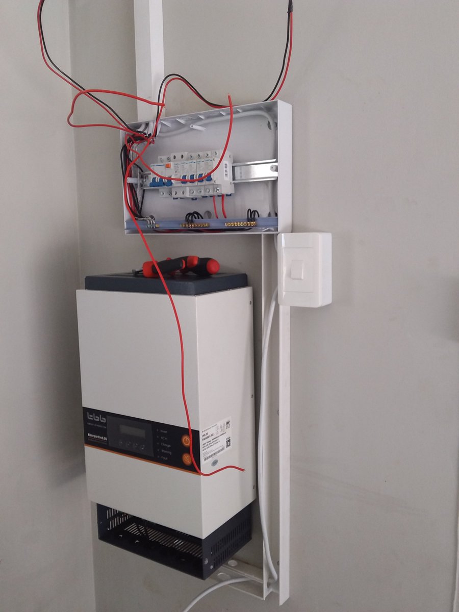 OwTee_Grafix's tweet photo. I really need to get a qualification plus a wiremans license. Thanks to dad for teaching me the basics of electrical, I can now install UPS inverters without his assist. 🙏🏾 https://t.co/HzIkoiySVG