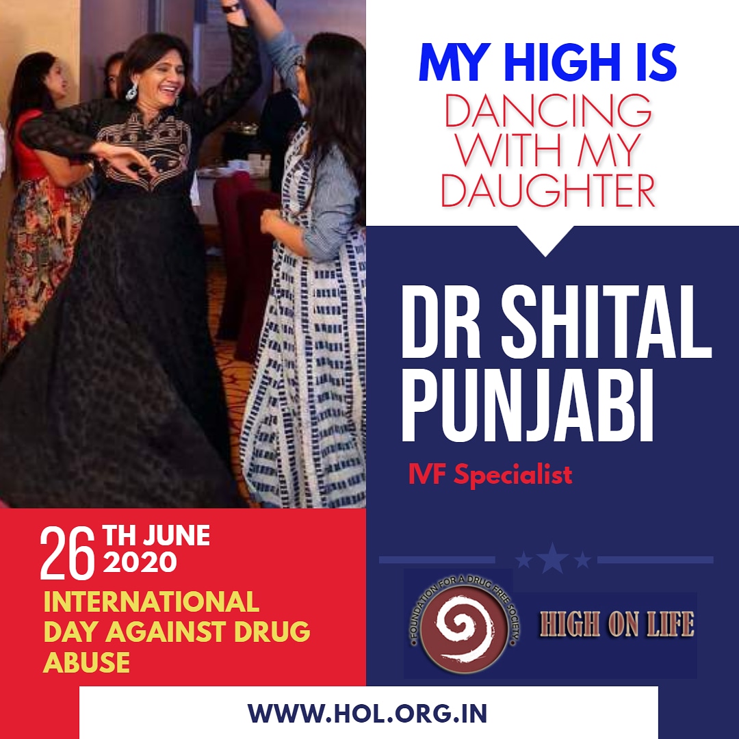 I Pledge To Be 'HighOnLife' #SAYNOTODRUGS  #HighOnLife #InternationalDayAgainstDrugAbuse #whatisyourhigh #dance #dancewithdaughter #shashwativf #drshitalpunjabi #highonlife #highonlifefoundation