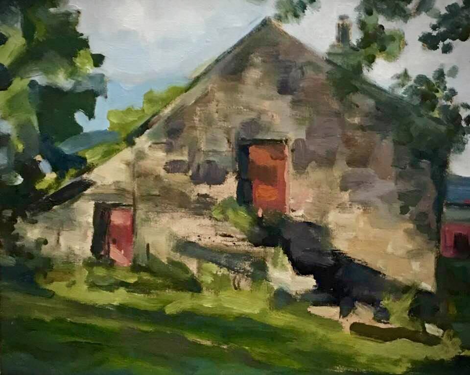 Llynerch Barn. Oil on canvas 30x25cms approx.
The painting is framed and for sale at the Ardent Gallery, Brecon. The gallery will be re-opening soon.
All enquiries: info@ardentgallery.co.uk or message them...

#ardentgallery #originaloilpaintings #smallpaintings #brecon