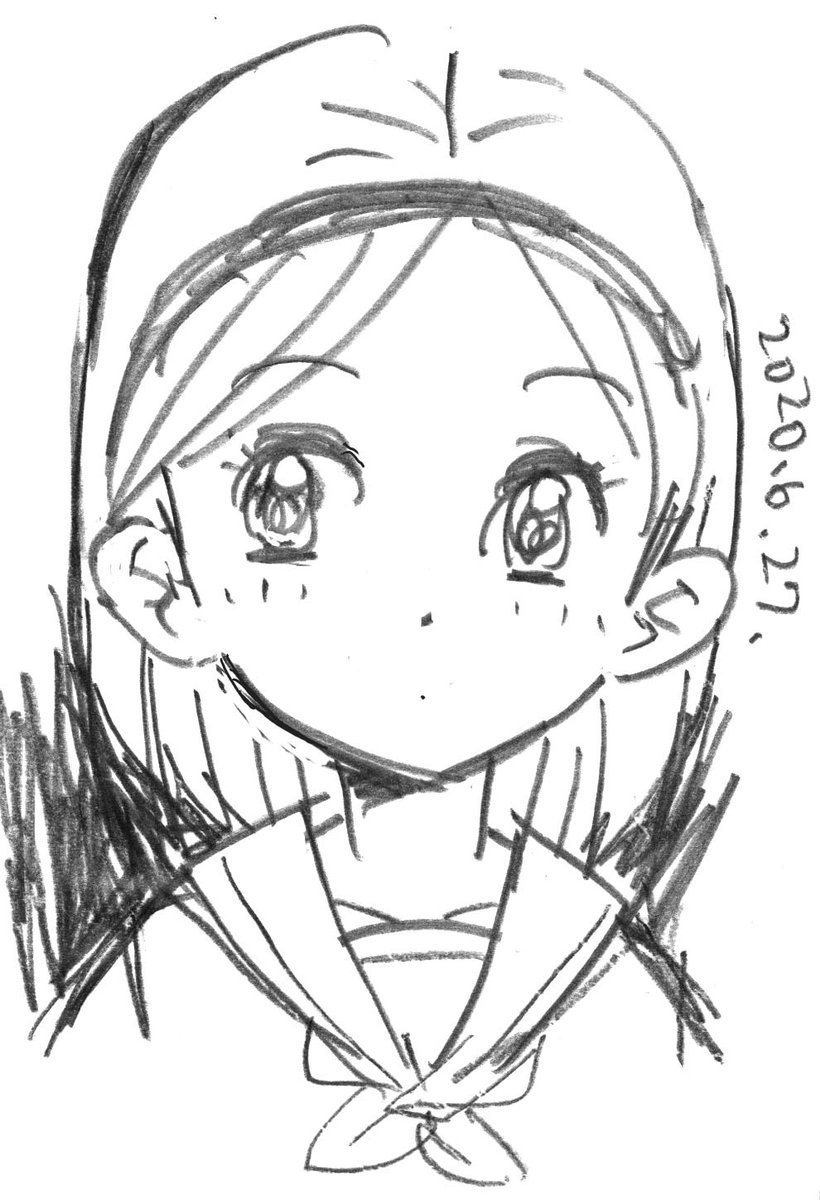 なんかこう可愛いーってのが描きたいんだけどこれというのが定まらない子ちゃんとお笑いマンガ道場の柏村さん。 