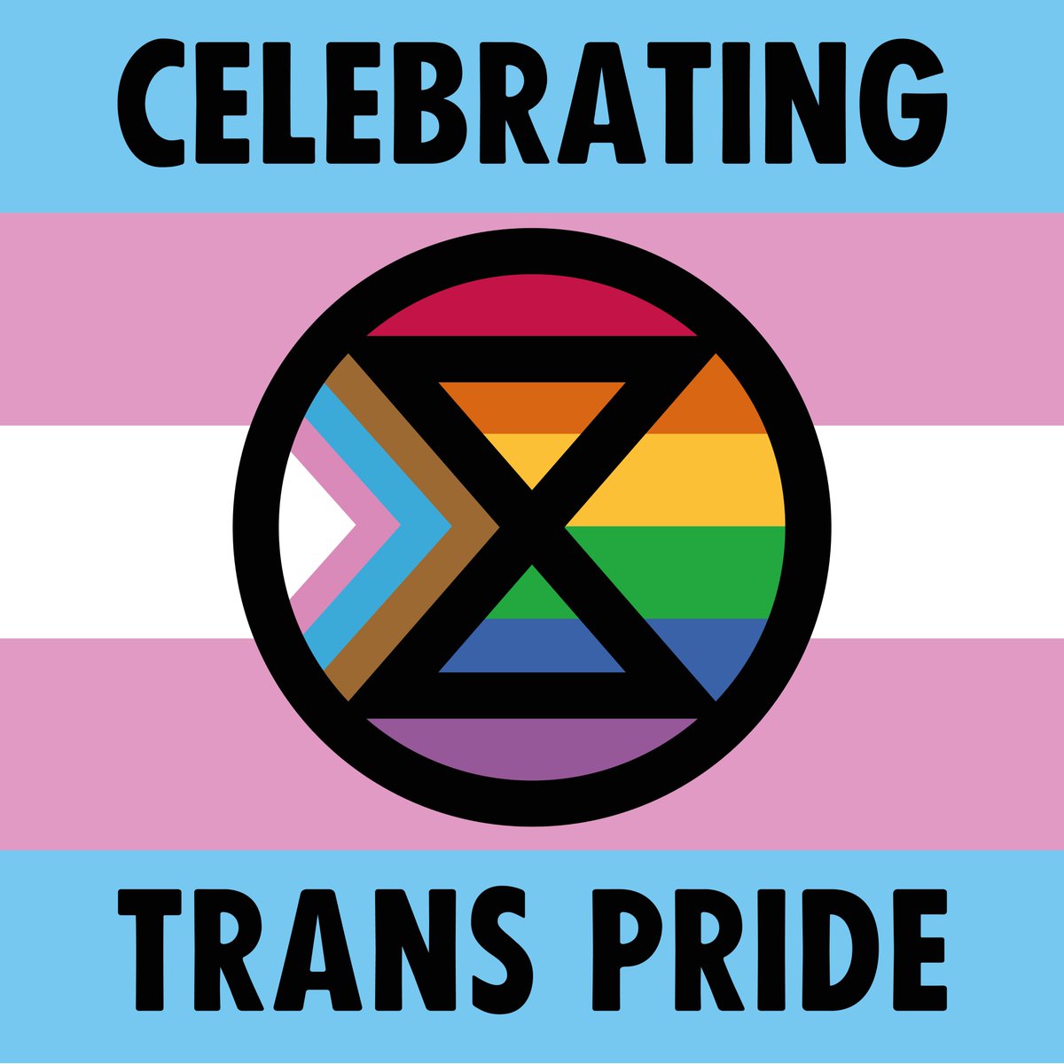 1/6 TRANS PRIDEExtinction Rebellion offers our unconditional support and solidarity to all trans people in the face of unrelenting attacks from Trans-Exclusionary-Radical-Feminists, the media, elected politicians, and even from leading voices within the environmental movement.