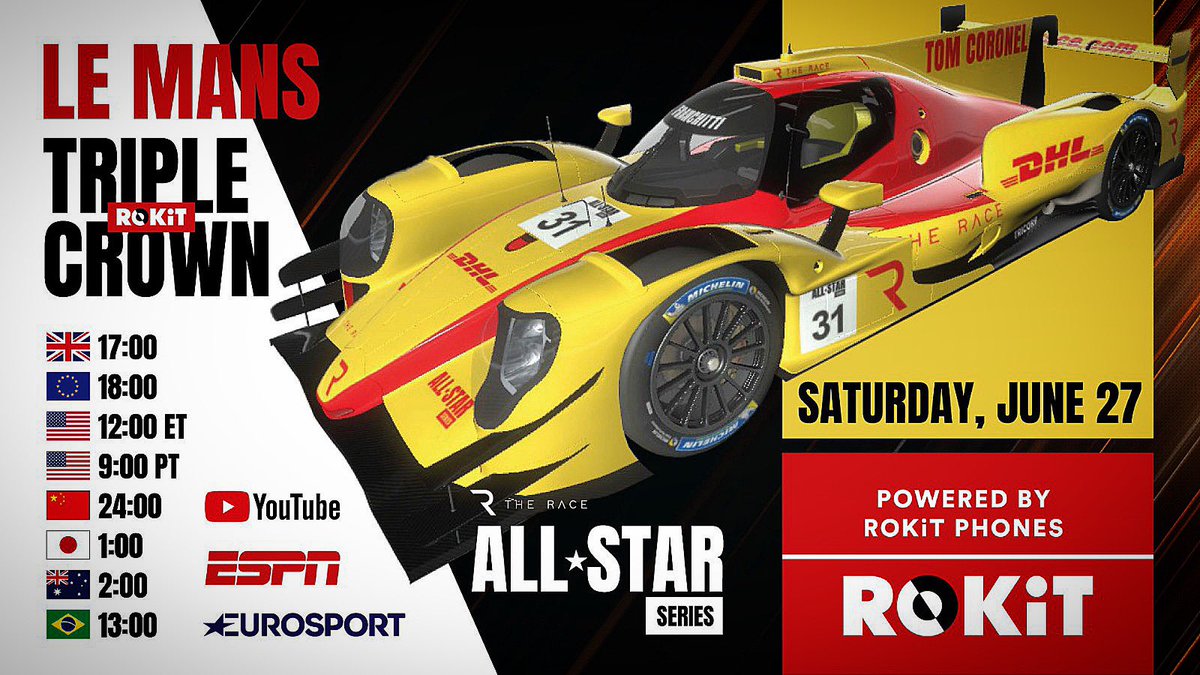 Tom Coronel (@TomCoronel) on Twitter photo 2020-06-27 10:26:16 Racing π tonight 19h #LeMans with #Oreca #legendstrophy on my SIM at home π‘ with all the racegang for the #triplecrown π #monacogp #indy500 and #lemans Watching it tonight guys on twitch.tv/tomcoronel_eatβ¦ Racing π tonight 19h #LeMans with #Oreca #legendstrophy on my SIM at home π‘ with all the racegang for the #triplecrown π #monacogp #indy500 and #lemans Watching it tonight guys on twitch.tv/tomcoronel_eatβ¦