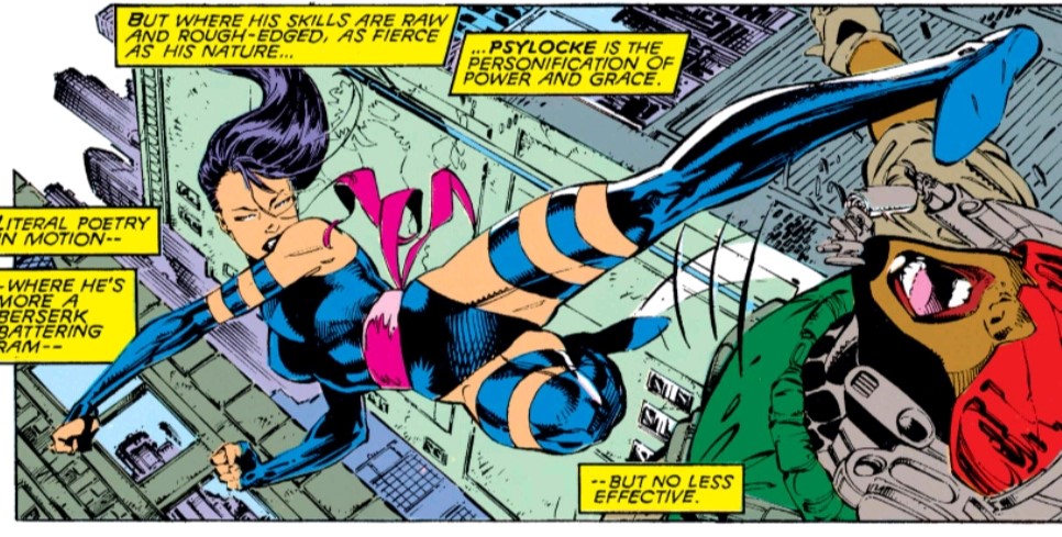Psylocke and Kitty both transitioned from somewhat fragile team members into capable offensive warriors, leaving very few women in the X-books with truly passive power-sets. 5/6