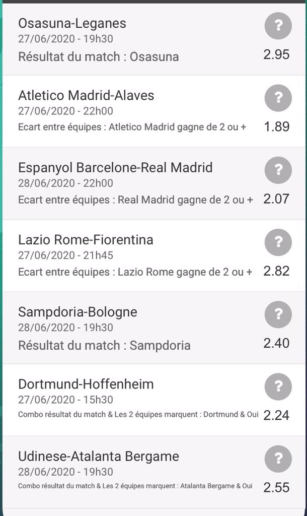 Lawizzzz's tweet photo. Combos ⚽️ du week-end :
- 8 matchs #MTLM CT 20
- système 5/7 belles cotes
#TeamParieur https://t.co/1jmSM18paY