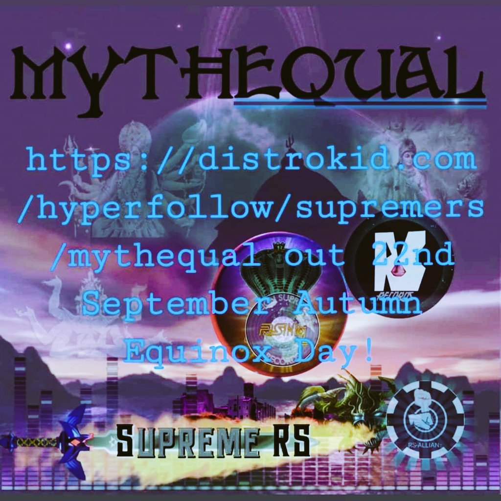 prodsrs's tweet photo. #New #Instra #Mythequal out September 22nd #Autumnequinox Day Prod. #SRS 🤜🏾✊🏾#RS!
#HipHop #Instrumental #BoomBap #Riddim #Medieval #Ancient #Meditative #DeepConcentration #Spritual #Mythical #UnderGround #Beats #Presave #Preorder
https://t.co/USmY1FuyRT https://t.co/7evIKobMZA