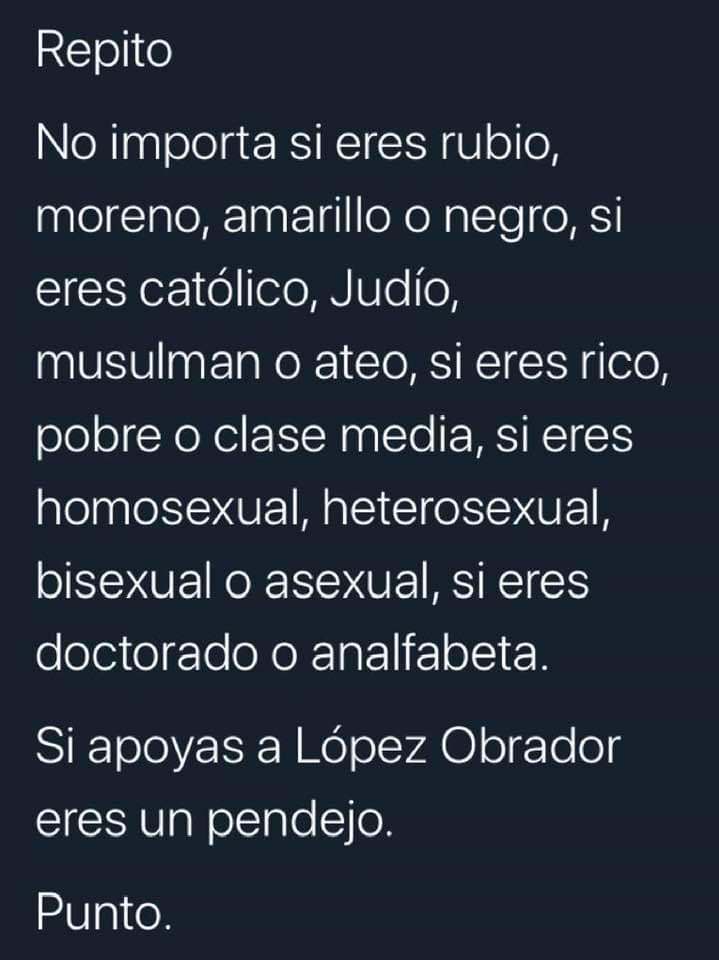 ebok19's tweet photo. #FueraAMLO #ElCacasDestructorDeMexico https://t.co/rDRcfhKx7y