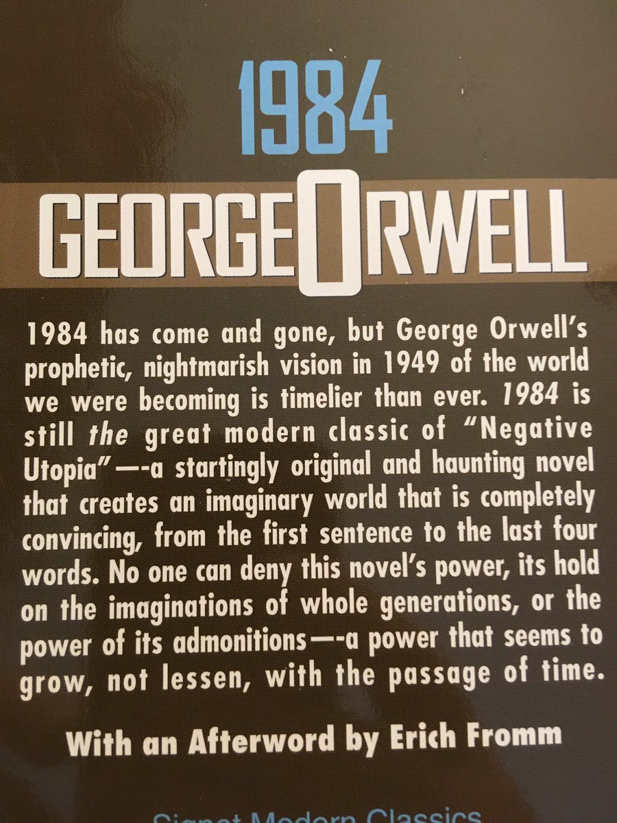Suggestion for June 27 ... Nineteen Eighty-Four (1949) by George Orwell.