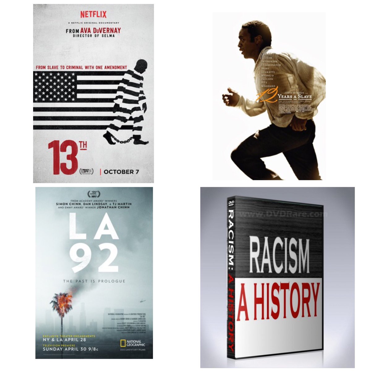 For anyone out there who wants to learn more about ‘race’, racism, anti-racism & Black Lives Matter, here’s some suggested documentaries & films. Summaries & (some) links in the thread: