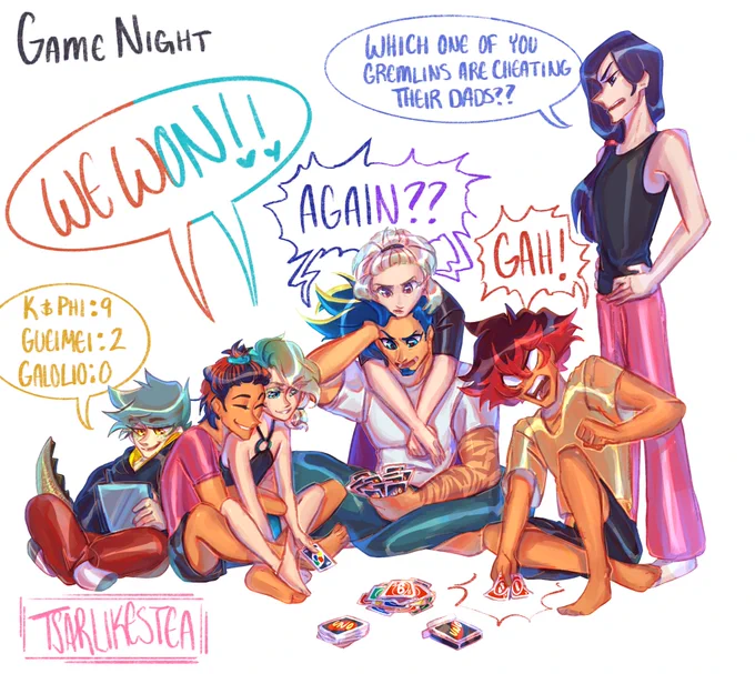 Game Night with the kids✨ #promare #ピロメア 