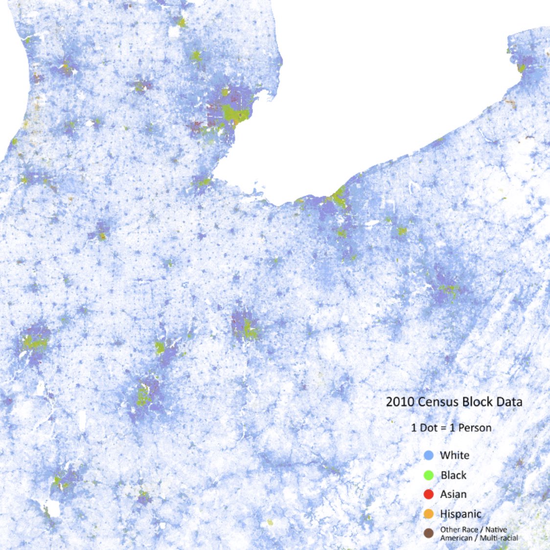 PersistOhio's tweet photo. Redlining and racial demographics of Ohio metros. 

THREAD https://t.co/D5kAaos3sg