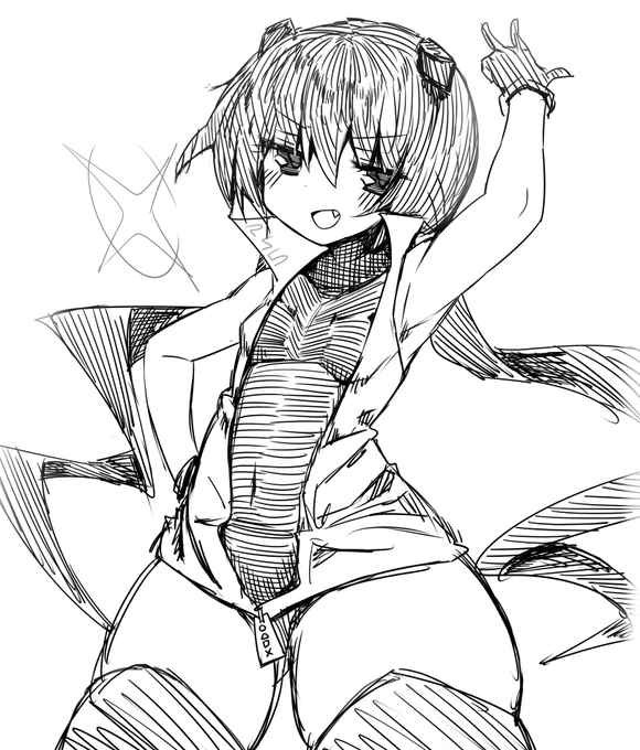 この間描いてみた擬人化PS5ちゃん 