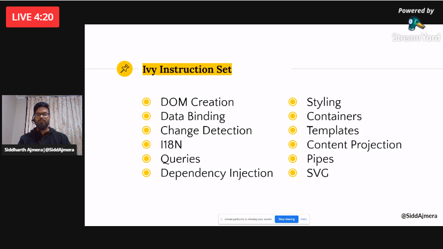 AskUdhay's tweet image. Join @SiddAjmera to learn about Angular Ivy.. #ngKeralam
👉 youtu.be/QSP6rRMdGMs
#angular #meetup
