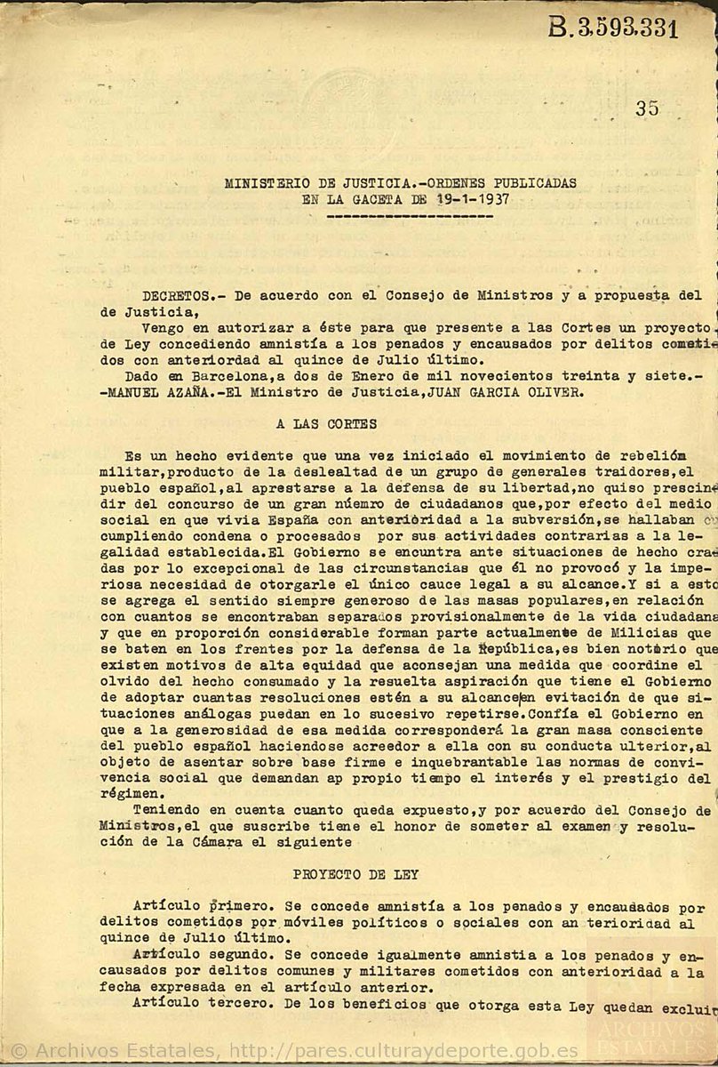 Y aquí la CAUSA GENERAL...FC-CAUSA_GENERAL,1570,Exp.3302/01/1937 MANUEL AZAÑAMinistro de Justicia JUAN GARCIA OLIVER