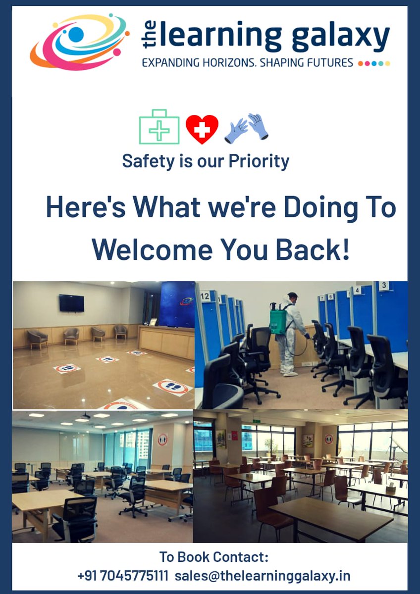 dlearninggalaxy's tweet image. As the world steps up to the challenge of controlling COVID-19, we, at The Learning Galaxy are  undertaking all the necessary precautions at our centre  to ensure the safety of our clients. 
Your safety is our priority as we reopen our centre.