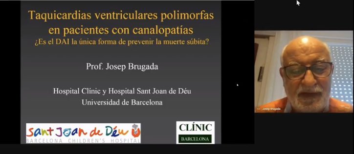 SVCardio's tweet photo. Prevención de muerte súbita en canalopatías. Comienza la presentación online 📱💻 de Josep Brugada en #eSVC20 @SVCardio @secardiologia https://t.co/MfgglWaumP