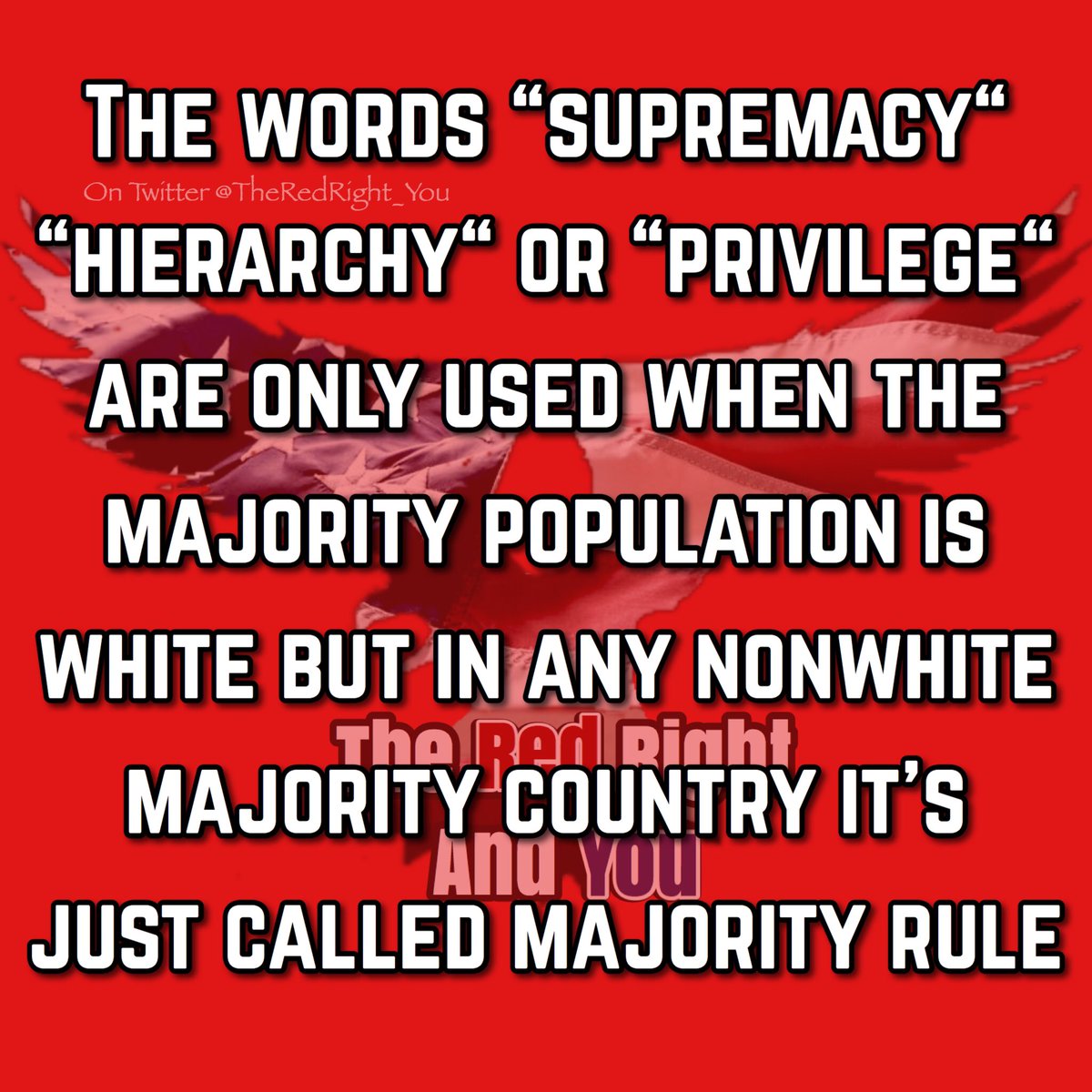 @realDonaldTrump #Dems claim they want a true #democracy, Do they not realize that by definition that is majority rule? And that the majority in this country are white, so are they asking for the majority to control things? I don’t think they really thought this through 😂😂