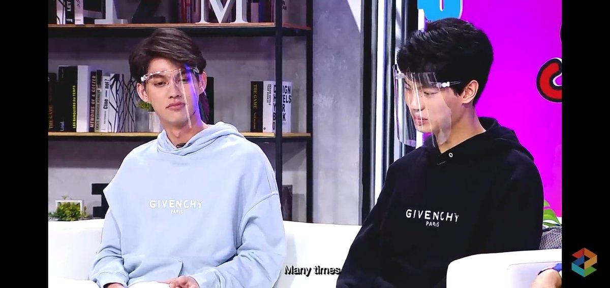 Answering what the MCs had noticed. Bright said, "I did hurt so many times before" and he looked at Win. He's like telling Win, "please don't hurt me". In this interview, we all noticed Win is a bit of slack. I don't actually know the reason but that look of Bright does matter.