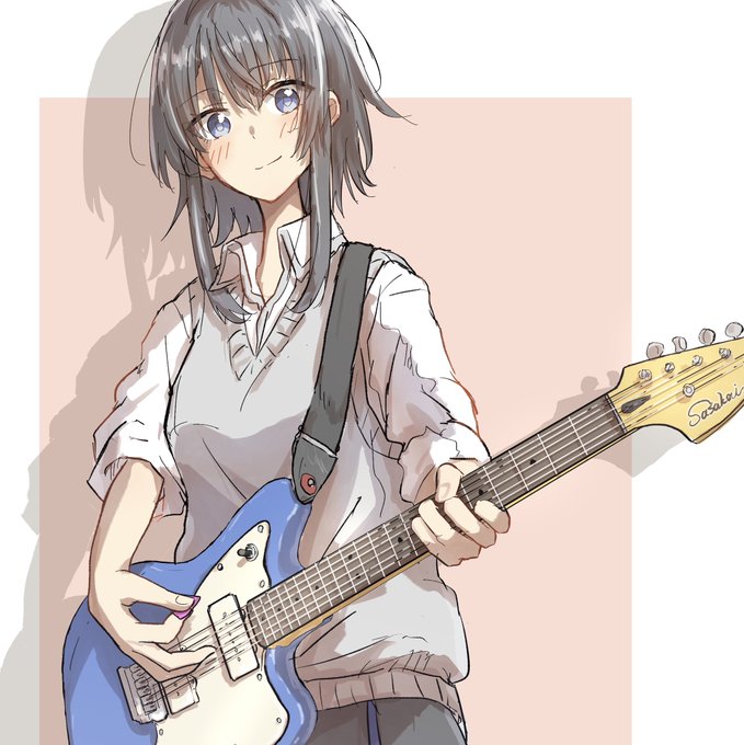 「エレキギター 学生服」のTwitter画像/イラスト(古い順)