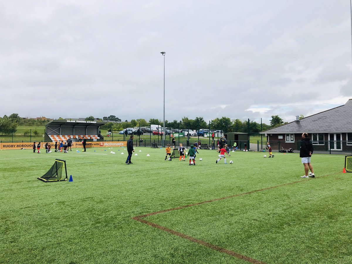 Our fabulous Griffins this morning for their first safe, socially distanced and most of all FUN sessions. Fantastic to see 32 smiling faces today, our coaches are already looking forward to next weeks sessions 🧡⚽️🧡 #Griffins #weareborough #weonlydopositive