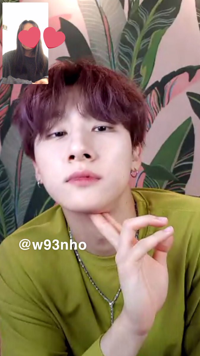 200627 Changkyun Video Call Fansigni was already so nervous and everytime i talked he would look at me like this...
